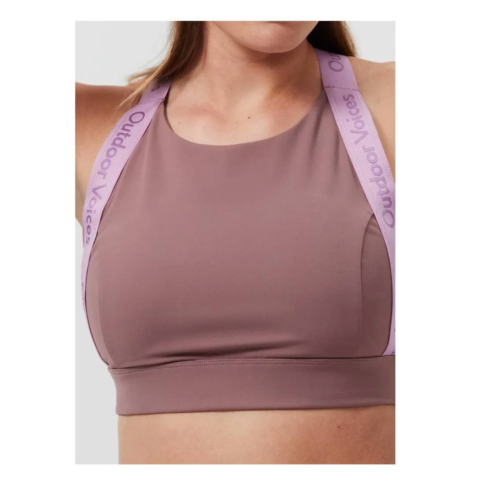 Outdoor Voices Snacks sports Bra in Deep Taupe size small